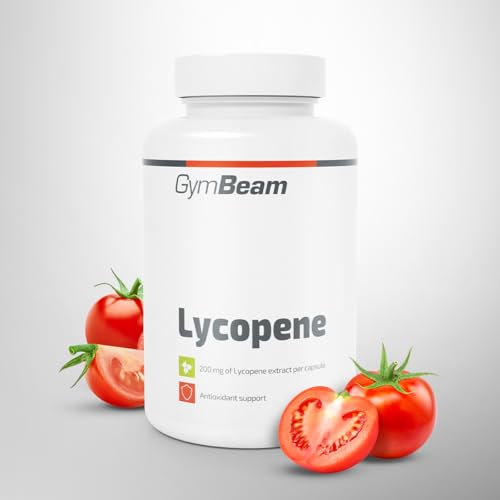 GymBeam Lycopin (Kapseln) - 20 mg pro Tagesdosis, starkes Antioxidans, schützt Zellen vor oxidativem Stress, vegan, für gesunde und jugendliche Haut, bekanntes Antioxidans aus Tomaten, 90 caps