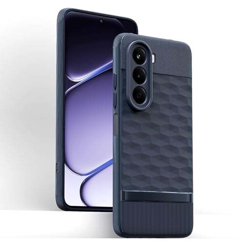 Image of Pikkme Back Cover for OnePlus Nord CE 6 Lite 5G Camera Protection 3D Hexa Cube Design Silicone Protective Bumper Case (Blue)