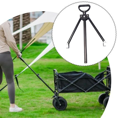 Aluminum Alloy Camping Cart Handle para Playa, Ancho 1.9 cm | Junta giratoria, resistente a la presión, fácil de jalar miniatura 2