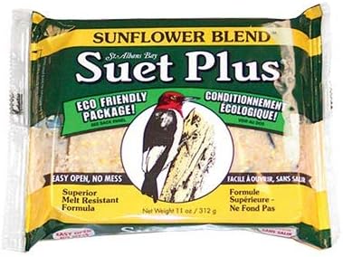 BestNest Wildlife Sciences Sunflower Blend Suet Cakes, 11 oz, 24 Pack