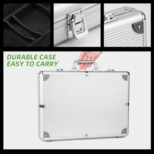 image for Homwom Poker Chip Set - 500PCS Poker Chips with Aluminum Case, 11.5 Gr