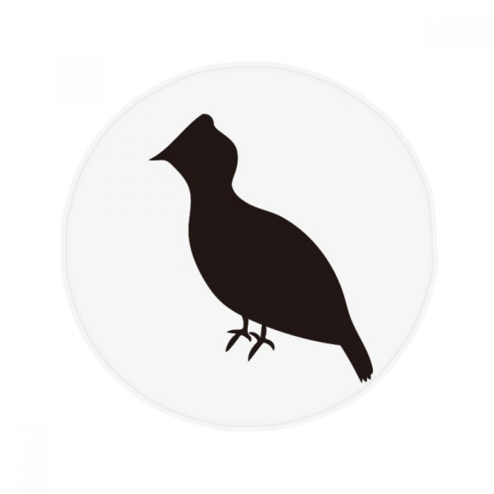 Tapis rond animal grouse noir anti-slip idéal pour sécuriser le sol de votre cuisine