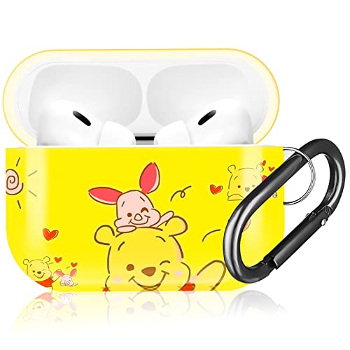 Jowhep For Airpods Pro 2019/Pro 2 Case 2022 Cartoon Cute Anime Design Imd Cover Fashion Funny Fun Character Cool Kawaii Unique Cases For Apple Airpod Air Pods Men Boys Girls Kids Teen Winni #TOP5