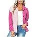 EMATOP Jacke Damen Langarm Übergangsjacke Mode Farbblock Mantel Casual Kurz Blazer Elegant Sportlich Anzugjacke Revers Slim Fit Business Longblazer mit Knopfleiste Outwear Herbst Winter Tops