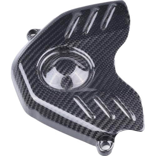 Image of 100% Real 3K Carbon Fiber Sprocket Cover Fit for Honda 2007-2026 CBR600RR CBR 600RR Glossy Twill Weave nt01