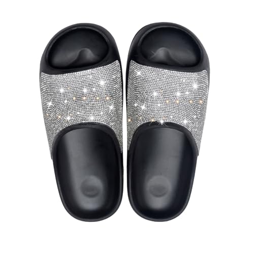 Fashion Crystal Slides for Women Summer Bling Sandals for Girls Women's Diamond Slippers with Glitter4