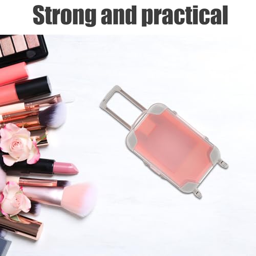 Étuis extensions de cils mini ABS rose : lot de 3 boîtes compactes à roulettes voyage - 5