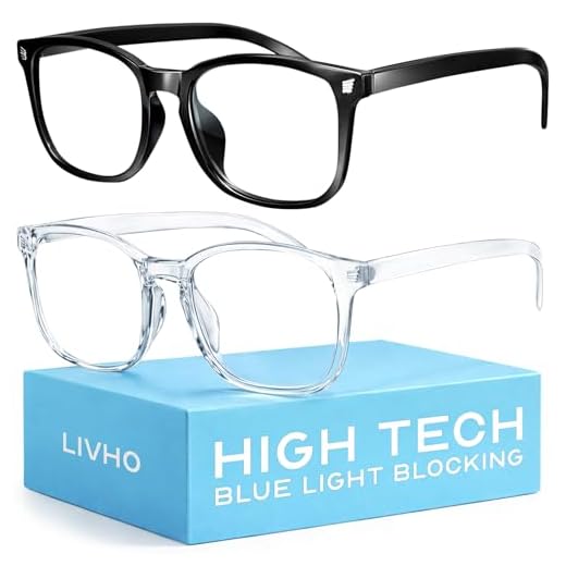 livho High Tech Blue Light Glasses - Advanced Blue Light Blocking Computer Glasses - Screen Fatigue & UV Protection