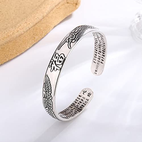 Bracelet S925 fait main cadeau idéal femme avec motif de bon augure rétro