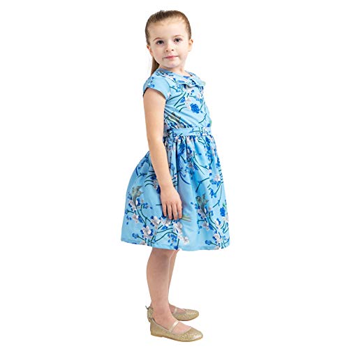 Miss Lavish London Girl Casual Dress Peter Pan Collar Kids Summer Party Sleeveless Dresses 3–12 Years3