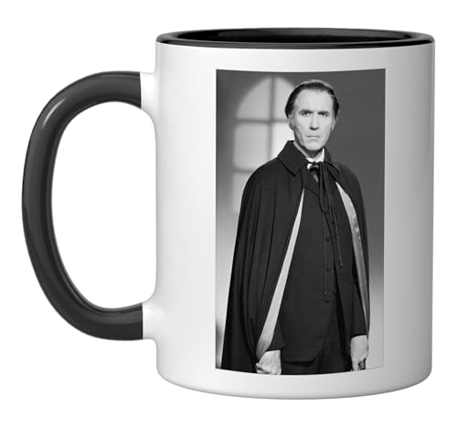 Taza de cerámica actor Christopher Lee Dracula 11 oz miniatura 1