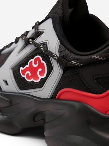 Image of The Souled Store Official Naruto: Akatsuki Men and Boys Lace Up Low Top Sneakers