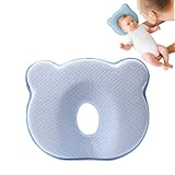 FOX DREAMS Soft Memory Foam Baby Changing Station Support pad for Infant, Portable Travel Cushion with Cartoon Bear Cover – Comfortable Head Support for Kids, Breathable and Washable