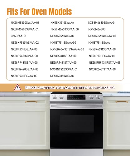 Image of DG63-00255B Range Oven Door Gasket Seal (86 inch Long,With 27 Mounting Clips) Fits For Samsung Ranges Or Ovens,Replaces DG63-00255A,3554990,AP5653446,PS5576952,EAP5576952