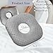 Wuronsa Ear Piercing Pillow for Side Sleepers with an Ear Hole for CNH and Ear Pain Ear Inflammation Pressure Sores, Cotton O-Shaped Side Sleeping Pillow, Ear Guard Pillow