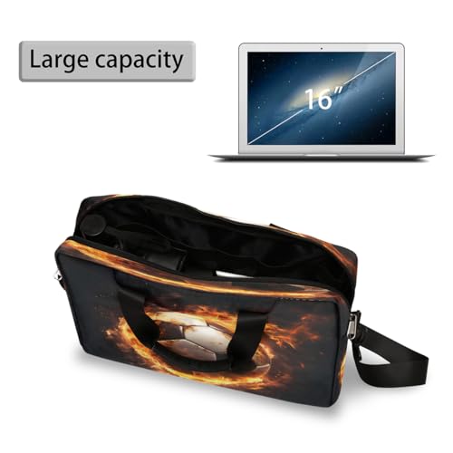 Maletín para laptop con diseño balón de fútbol 15.6-16 pulg miniatura 5