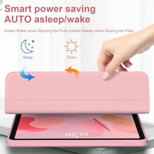 Kiloob for iPad 11th(A16,2025) 10th Generation Case with Keyboard 10.9 inch Wireless Detachable Folio Keyboard Cover with Pencil Holder for New iPad 10th Gen 2022 (Pink) Kiloob for iPad 11th(A16,2025) 10th Generation Case with Keyboard 10.9 inch Wireless Detachable Folio Keyboard Cover with Pencil Holder for New iPad 10th Gen 2022 (Pink) - Image 6