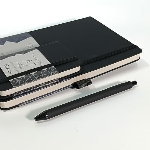 Image of Kitabby VIVID Notes Combo A5 & A7 Notebook - Black