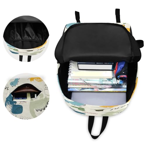 JSTEL Dinosaur Backpack for School Elementary,Kid Bookbag Dinosaur Toddler Backpack Teenager School Backpack,54