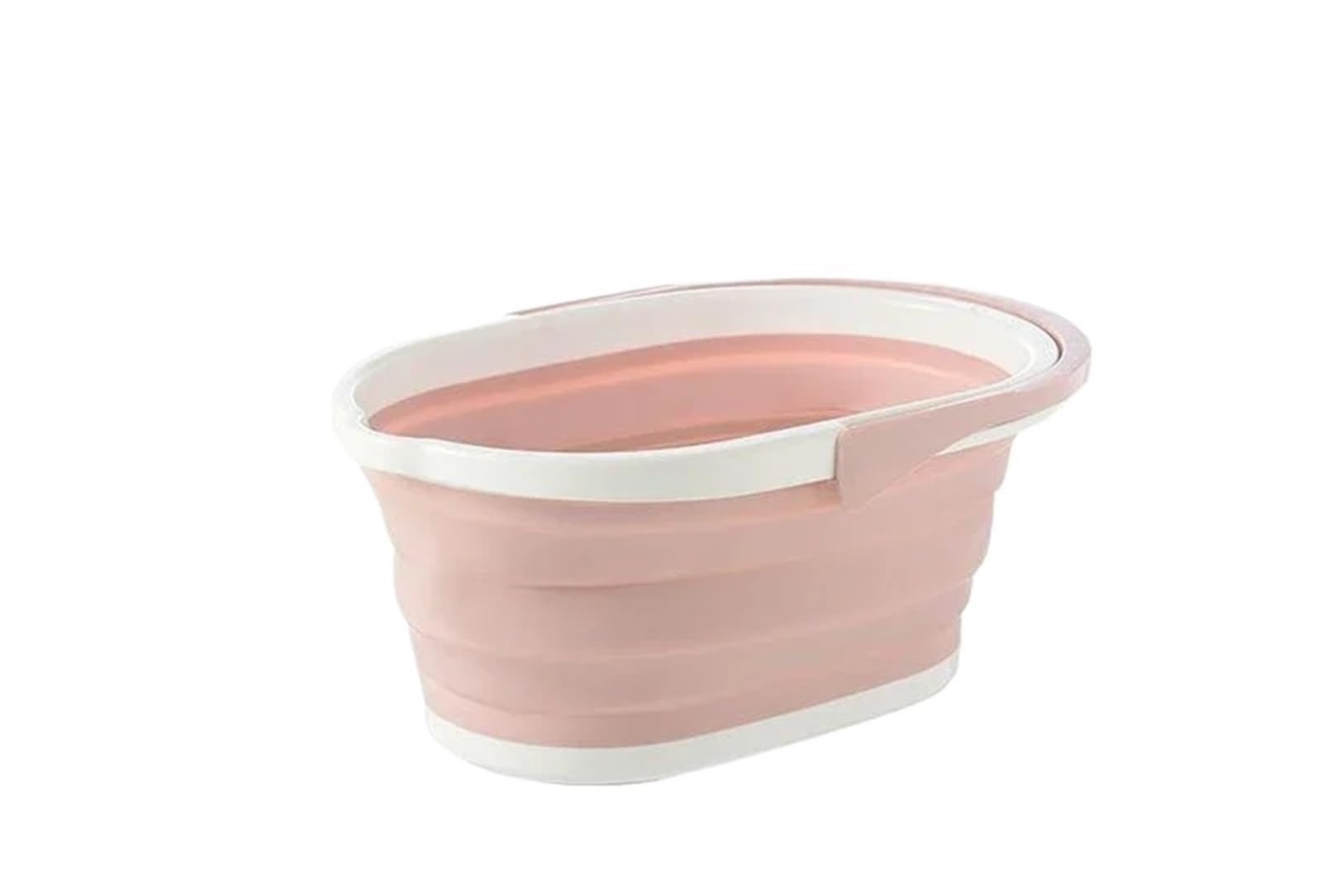 Cubo Plegable 2 uds cubo plegable cubo for fregona plegable cubo de pesca portátil Camping al aire libre cubo for lavar autos cubo plegable herramienta de limpieza doméstica para Limpar Acampar(Pink)