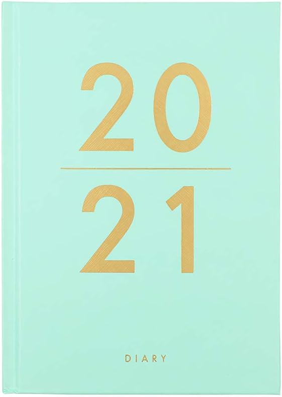Paperchase A5 Pretty Floral Mint Academic Diary 2020-2021, Mid Year