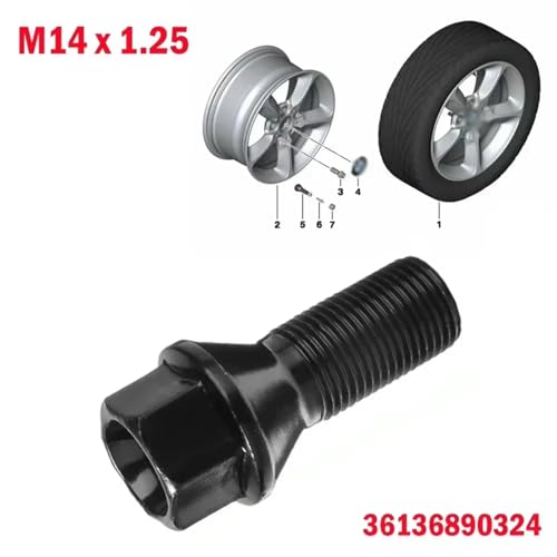Tuerca espárrago perno rueda 36136890324 sustituye tornillos oxidados 3