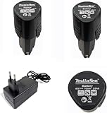 2 Batteria da 48v Di Ricambio 2.0Ah Mulinsen x Avvitatore Cesoie Forbici Miniflex ecc universale per tutti gli elettroutensili con stesso attacco,ricarica veloce + 1 Caricabatteria a filo