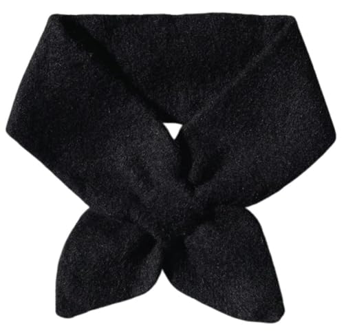 Hycurey Cashmere Neck Warmer Solid Color Heart Cross Tie Shawl Scarf Women’s Fall Winter Fuzzy Scarves Wrap Pullover Collar