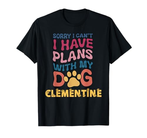 Personalisierbares Geschenk für Hunde Clementine 'Busy With My Dog' T-Shirt