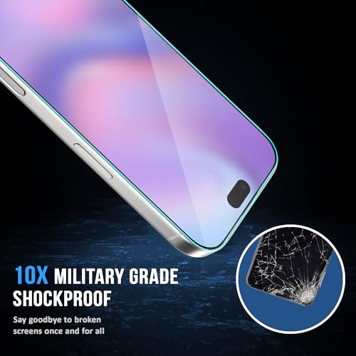 Image of ArmourPro Tempered Glass for iPhone 17 Pro - 9H Anti Scratch Screen Protector, Edge to Edge Coverage, HD Clarity, Smooth Touch, Case Friendly | Black, Pack of 2