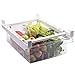 Organizador de cajones para nevera, caja de almacenamiento para refrigerador de 8 compartimentos, cajones extraíbles con asa, adecuado para verduras, frutas, aperitivos, queso, condimentos