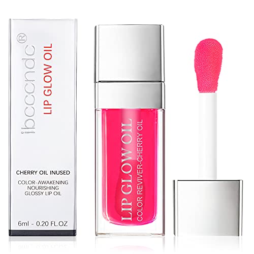 AOOWU Lip Oil, 6ml Lip Gloss para Labios Más Suaves y Duraderos, Lip Glow Oil para Voluminizador Labios Aumentar, Brillo de Labios Voluminizador para Brillante Hidratante, Elimina Arrugas