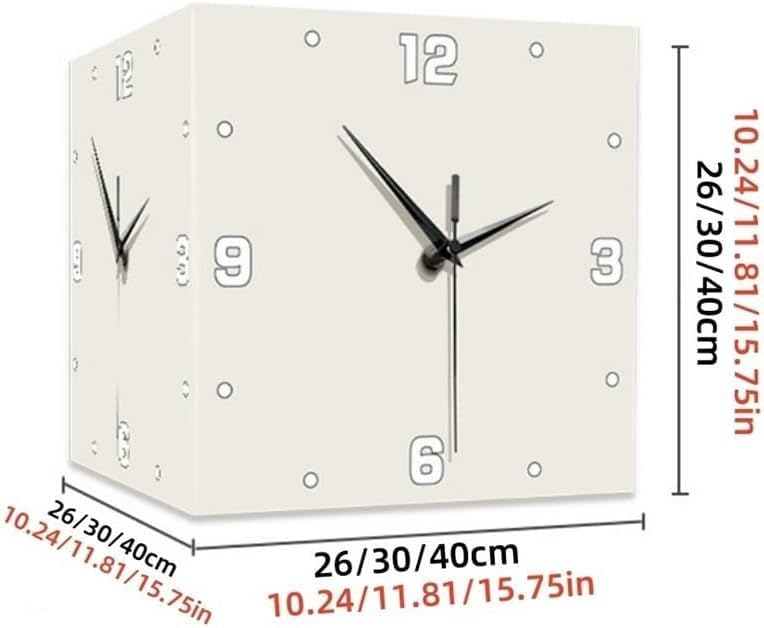 Horloge murale double face papillon silencieuse réglable à distance pour grands espaces - 2