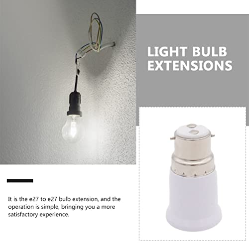 ibasenice 10 pcs Adaptadores de lâmpada úteis B22 para E27 Titular da lâmpada Ferramentas Titular de