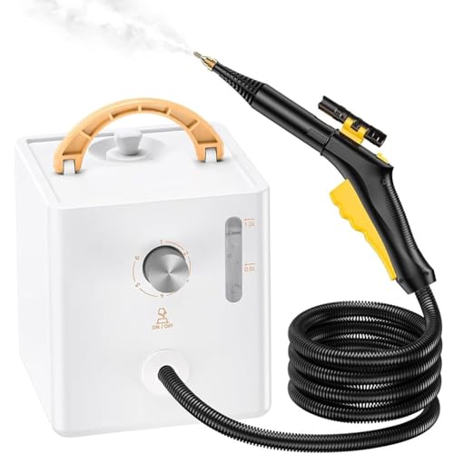 PP-Vic Limpiador A Vapor De Gran Capacidad, Limpiador A Vapor De Alta Presión, Limpiador A Vapor Portátil De Mano De 1L, Máquina De Vapor De Alta Temperatura Para Automóvil
