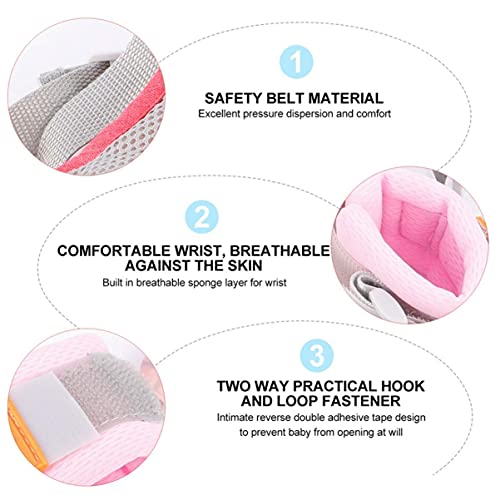 Coleira infantil antiperda de pulso para crianças com arnês de segurança infantil para caminhada, pu