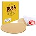 Dura-Gold - Premium - 220 Grit 8" Gold PSA Self Adhesive Stickyback Sanding Discs for DA Sanders - Box of 10 Sandpaper Finishing Discs for Automotive and Woodworking