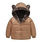 for Children Boy Girl Winter Fall Fleece Lined Sherpa Padded Warm Puffer Fuzzy with Hood Basic Padded Jacket Hoods Outfit Child Zip Up 2025 Clothes Fashion 2 Years