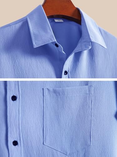 Image of Tee Projekt Solid Shirt for Men's ||Pop corn Shirt|| Solid Shirt for Men's|| Casual Shirt for Men||Half Sleeve Spread Collar Shirt for Men