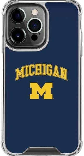 Skinit Clear Phone Case Compatible with iPhone 16 Pro Max - Officially Licensed University of Michigan M Logo Design