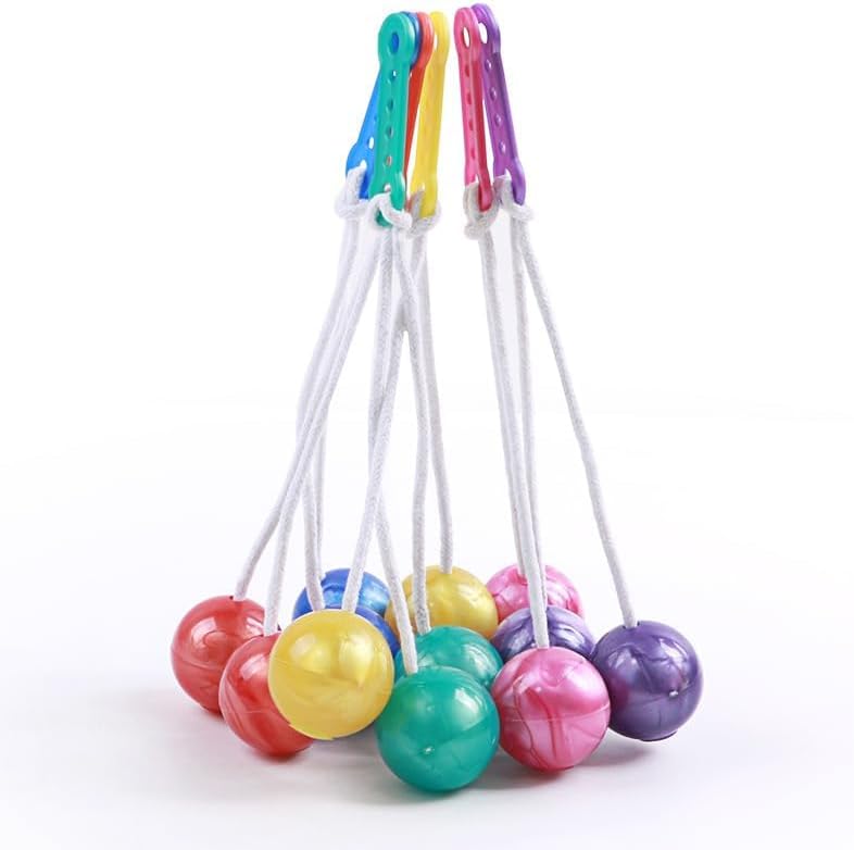 Miniatura 4 de 3 pares de pelotas Clacker, bolas de escalera, pelotas de juego de lanzamiento, bolas reductoras de presión para niños y adultos, se utilizan para