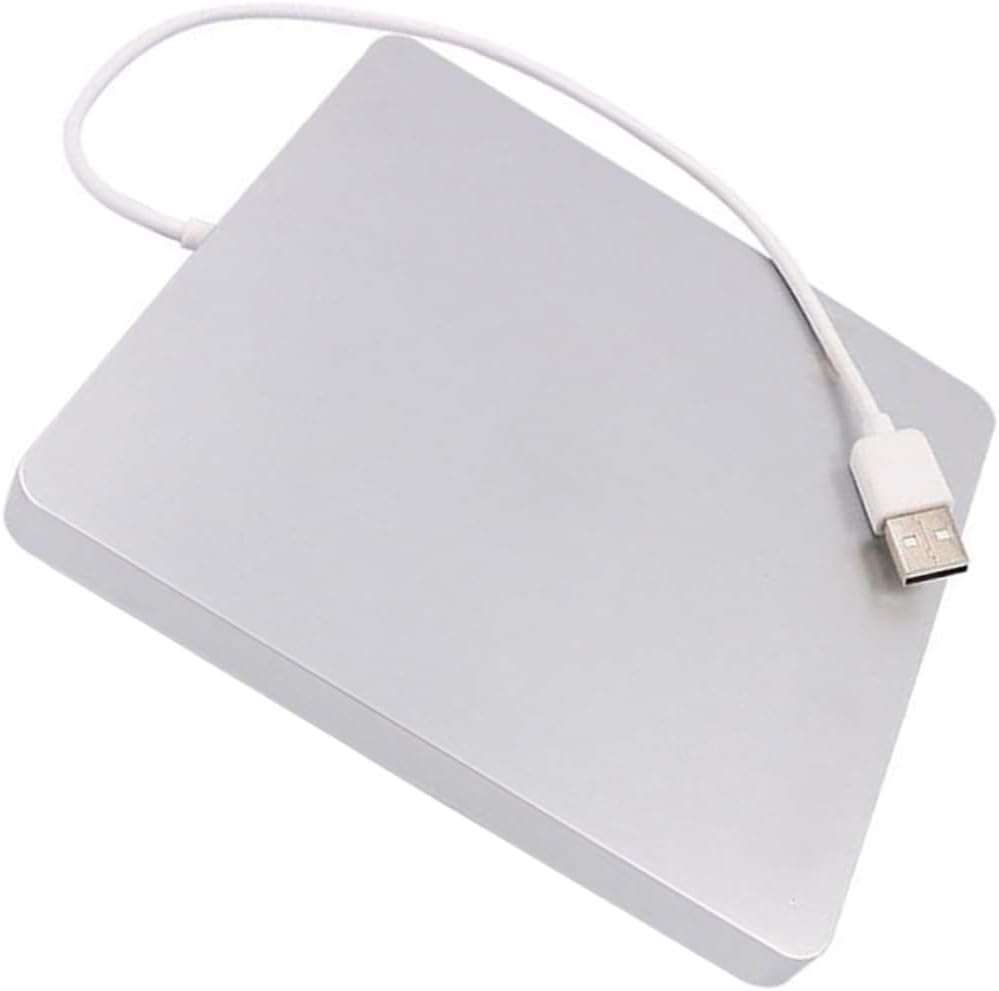 DOITOOL External USB CD DVD Drive Burner for Laptop and PC Slot in Load Portable Optical Drive High Compatibility for Movies and Data Silver