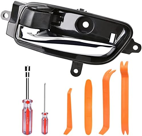 RISTOW Driver Side Inside Interior Door Handle Front Rear Left with Repair Kit for 2013-2017 Nissan Altima Pathfinder, 2015-2017 Nissan Titan, 2016-2017 Titan XD, 2015-2017 Nissan Murano