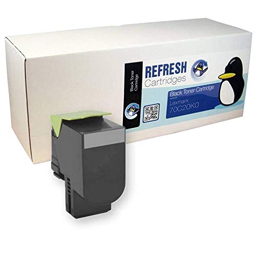 Preisvergleich Produktbild Refresh Cartridges Wiederaufgearbeitete Tonerkartusche für Lexmark 70C20K0 Schwarz