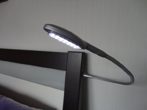 Preisvergleich Produktbild LED Bettleuchte BETA-C, Nachttischlampe, Bettbeleuchtung, 2er SET, chrom