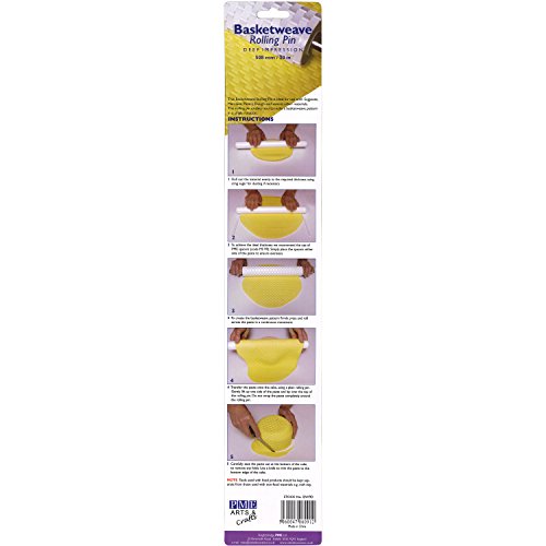 Pme Deep Impression Basketweave, Rolling Pin, 20-Inches #TOP2
