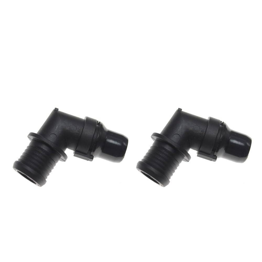 Bcdskzavu 2 Pcs Fit For 1/2/5/10X Engine Radiator Water Coolant Hose Flange Pipe Connector 550429(2 Pcs)