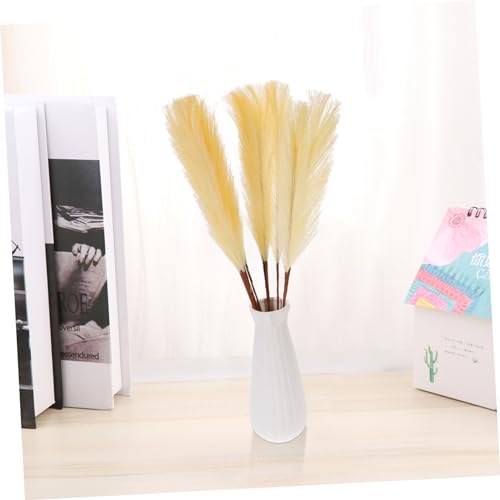 Ramo artificial elegante de flores secas 10 piezas miniatura 3
