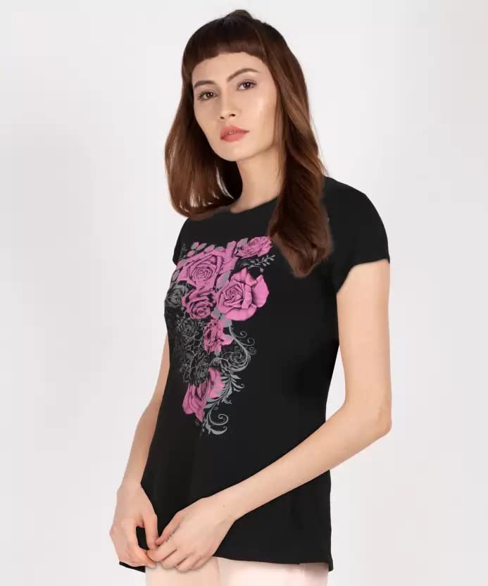 Image of Lyra Women's Cotton Regular Fit T-Shirt