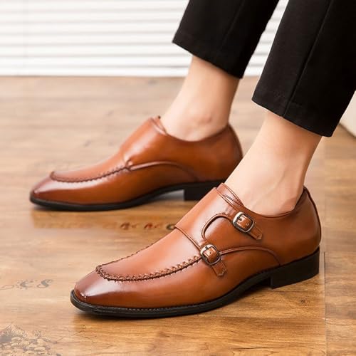 Formal Shoes for Men Pu Leather Working On Round Toe Rubber Sole Slip Wedding4